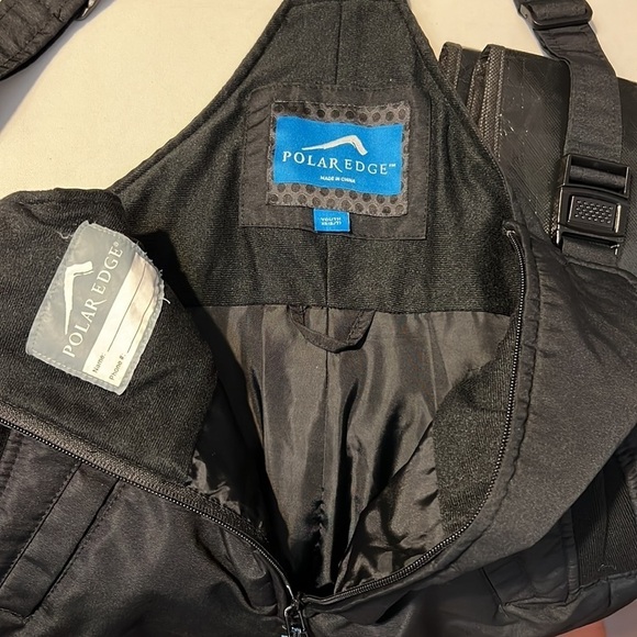 Polar Edge Youth Black Winter Snow Ski Bib Size XS 6/7 - Picture 13 of 16